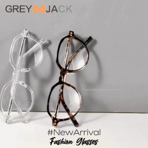 Grey Jack Kacamata Antiradiasi Blueray Model Oval Retro Unik Bahan Tr90 Ringan Bisa Minus 8040