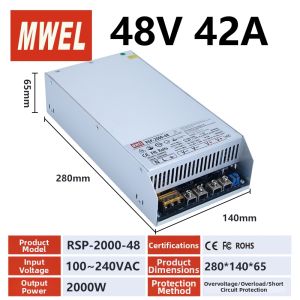 MWEL | PFC Supported Ultra-thin Industrial Switching Power Supply