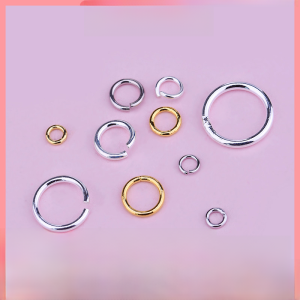 S925 Sterling Silver Accessories Jewellery Accessories Broken Ring Closed Ring Handmade DIY String Beads Materials Bracelet Accessories