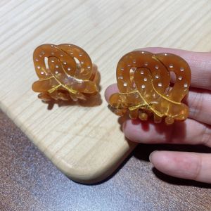 Acetate Hair Claw Clip Adorable Bread Head Design Perfect for Trimming Bangs Cute Grooming Tool That Looks Delicious Too