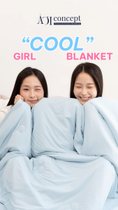 Chăn Lạnh Cool Blanket AOICONCEPT Size 1m6 1m8 và 2m2 Lõi Bông Microfiber Mát Lạnh Nhiều Màu Sắc