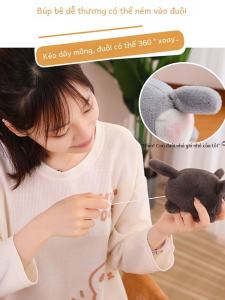 Đồ Chơi Búp Bê Mèo Nhỏ Có Thể Kéo Đuôi Đồ Chơi Chó Hoạt Hình Bằng Vải PP Đồ Chơi Búp Bê Dễ Thương Cho Trẻ Em Từ 3-14 Tuổi Đồ Chơi Bằng Vải PP