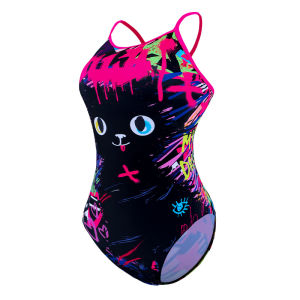ZOKE | Racing Cat Design One-piece Swimsuit