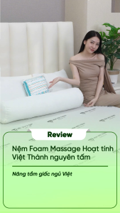 (Giao Hỏa Tốc HCM) Nệm Foam Hoạt Tính Massage Nguyên Tấm Việt Thành Cao Su Kết Hợp Foam Cao Cấp Kháng Khuẩn Nâng Đỡ Bảo Vệ Sức Khỏe.
