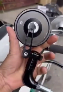 Gương Chiếu Hậu M.View Moto Gadget Kiểu Tròn Mặt Kính Trắng Thu Hình Nhôm CNC Full Lắp Đẹp Sh