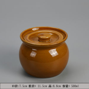 Clay Water Stewing Crock Pot with Lid Stackable
