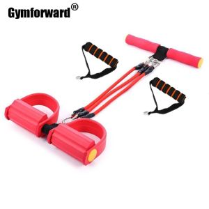 Fitness Pedal Exerciser Resistance Bands Body Trimmer Chest Expander Sit-up Pulling Rope Home Fitness Equipment 3 Using Way
