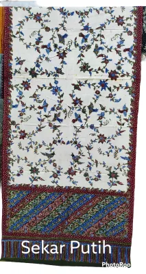 Gendongan Bayi Motif Sekar Jagad Bledak Putih Batik Lasem Handmade Asli Murah