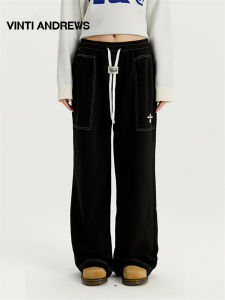 Contrast Stitching Simple Lazy Style Spring Slim Leggings Pants