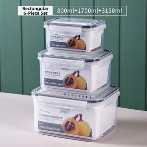 gumahus | Fruit and Vegetable BPA-Free Double Layer Storage Box with Lid