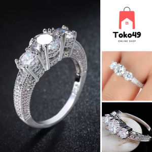 Cincin Pernikahan Dengan Batu Safir - FAS158