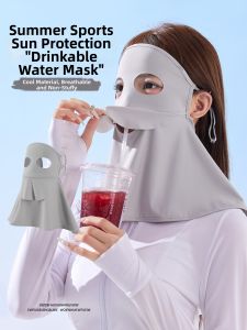 UV Protection Face Mask Thin Full Covering Drink-Friendly
