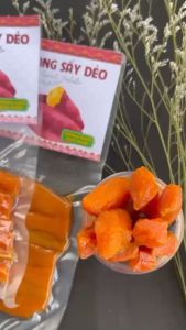 Khoai lang sấy dẻo nguyên củ không đường Mangline Farm 1Kg (4 gói 250g) mềm dẻo thơm ngon giảm cân ăn là ghiền