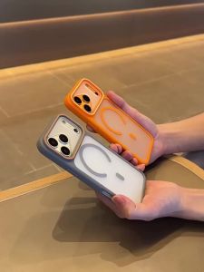 Ốp Lưng Trong Suốt Từ Tính Cao Cấp TPU Tương Thích Magsafe Dành Cho iPhone 17/16/15/14/13/12/11 Pro Max Plus Hỗ Trợ Sạc Không Dây