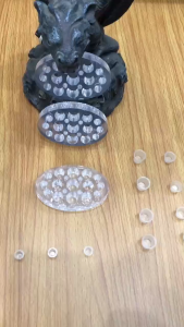 Khay đựng hũ mực xăm chất liệu mika trong suốt. giá tiền 1 cái