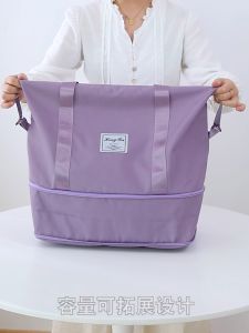 กระเป๋าเดินทางขนาดใหญ่ กระเป๋าเสื้อผ้า กระเป๋าผ้าผ้าใบ สามารถบรรจุสิ่งของได้มาก กันน้ําง่ายและง่ายต่อการจับคู่กับกระเป๋าเสื้อผ้าแฟชั่น C134