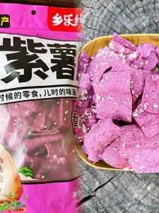 Crispy Purple Sweet Potato Snack Sesame Seed Flavored Snacks from Hunan Province Dried Fruit Treats Chinese Specialty Product