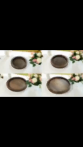 Round Solid Wood Tray Vintage Decor Centerpiece Coffee Table Serving Platter Snack Dessert Display Candle Holder