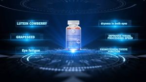 Lutein Capsules 20mg Lutein Supplement containing grape seeds and 25mg eye nutrition vitamins helps relieve fatigue and pain