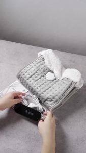 26*28*22cm Electric Heated Foot US/EU Warmers Soft Feet Heating Pad 9-Gear Adjustable Temperature Electric Shoe Heating Pad 1pc