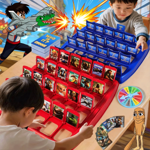 Guess Who I Am Game Italian Brainrot Puzzle Card Game Tung Tung Sahur Tralarero Tralala Two Person Interactive Puzzle Board Game