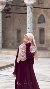 RIZKA HIJAB Hafshah Abaya Wolfis Premium Umroh Haji Mewah Elegan Turkey Wanita Muslim
