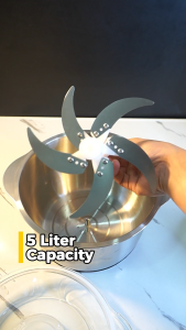 Dreepor Electric Meat Grinder 5L/1000W Multi Mincer Processor Stainless Steel Food Chopper Blender Food Processor