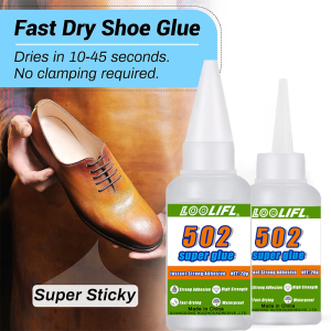 Shoe Glue Fast-Drying Shoes Repair Adhesive Clear Superglue for Repairing Sneakers Boots High Heels and Leather waterproof。