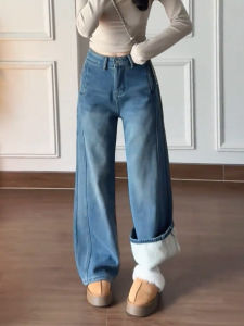 MANMI | Quần Jeans Đùi Rộng Dây Nịt Cao Giảm Mỡ
