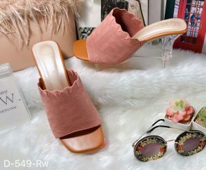 รองเท้าส้นแก้ว ไซส์ 36-45 ไซส์ใหญ่ Bigsize ส้นสูง 3 นิ้ว สไตล์เกาหลี แบบผ้าไหมพรม ยืดตามเท้า ใส่สวย ไม่บีบรัดเท้า