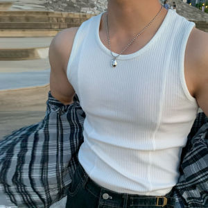 Ssumenam | Elastic Cotton Mens Summer Vest