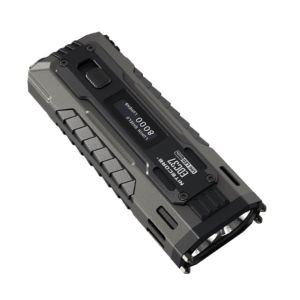 Multifunctional Tactical EDC Flashight 2xUHi 20 LED 8000LM Rechargeable OLED Troch Light with Built-in Li-ion Battery