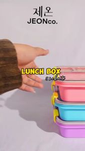 CANA LUNCHBOX TRANSPARANT 3 SEKAT KEDAP UDARA BPA FREE ANTI TUMPAH TEPAK MAKAN BEKAL BENTO ANAK