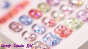 7ml Candy Sequins Nail Gel Polish Sparkling Glitter Shining Soak Off UV LED Semi-Permanent Varnish For DIY Nail Art Manicure
