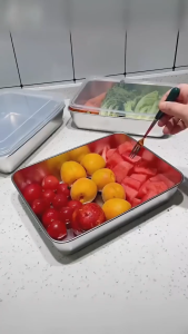 MGHL0783 Wadah Makanan Multifungsi Stainless Steel Lunch Box Serbaguna Food Grade Wadah Penyimpanan Makanan