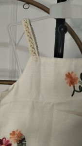 Setelan Anak Perempuan Import Model Shiffon Tanpa Lengan Tali Kancing Bunga Bordir Cute