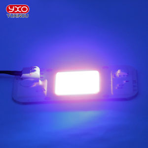 220V 50W High Power UV LED 395nm Purple Ultraviolet Bulb Lamp Chips Light Beads for Printer Curing Phosphor Lighting
