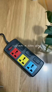 Ổ cắm điện đa năng SINO có công tắc có dây kéo dài 3m và 5m 6 ổ cắm tiện lợi cho nhiều thiết bị điện