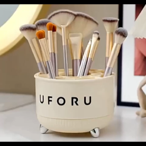 5/24 Grids 360° Rotating Makeup Brush Holder Desktop Cosmetic & Stationery Organizer for Dressing Table Mothers Day Gift