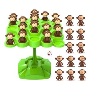 1PC Creative Balancing Tree Toy Digital Monkey Balance Scale Educational Number Board Game Adult Learning Party Toys