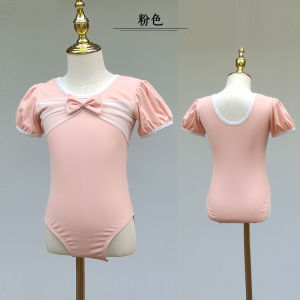 THEEPER Puff Short Sleeve Ballet Leotard for Girls Dance Costume Optional Tutu Skirt Ballet Clothes Dance Outfit for Girls