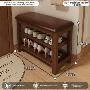 ZHUSHANXIA | Multifunctional Entry Shoe Rack Bench Luxurious