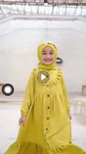 BAJU GAMIS MUSLIM ANAK PEREMPUAN MODEL SYAKIRA USIA 1-8 TAHUN TERBARU 2024 GAMIS ANAK PEREMPUAN BAJU MUSLIM ANAK PEREMPUAN TERLARIS 2024