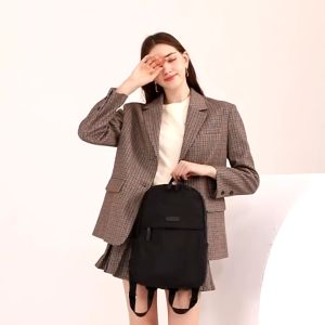 MOSSDOOM Tas Ransel Wanita Goofy Backpack Tahan Air Tas Sekolah