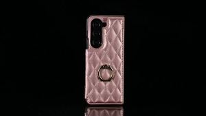 szhaiyu | Shockproof Leather Wallet Protective Case For Samsung Galaxy Z Fold 8 7 6 5 4 Ultra 360° Rotatable Ring Holder Flip Kickstand