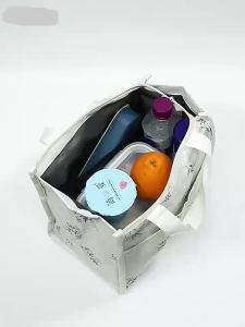 Insulated Bento Lunch Box Thermal Bag Large Capacity Food Zipper Storage Bags Container for Women Cooler Travel Picnic Handbags