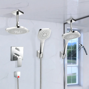 In-wall Mounting Dual-outlet Shower Head Set