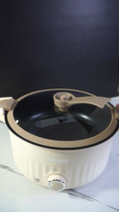 Dreepor 3L Multi Micro Pressure Cooker Electric Cooking Pot Home Stew Pot Soup Pot Non-Stick Pan Universal Frying Pot Cooking Vegetables Micro Pressure Cooker