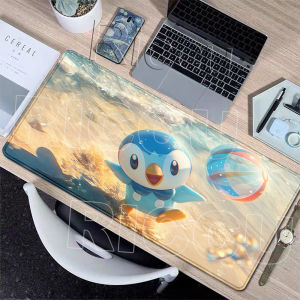Potdemiel | Tấm Lót Chuột Chơi Game Chống Trượt Anime P-Pokemon Piplup Cỡ Lớn XXL Chất Liệu Cao Su Kiểu Dáng Dễ Thương Thảm Bàn Phím Thảm Trang Trí Viền May Chắc Chắn Dành Cho Game Thủ