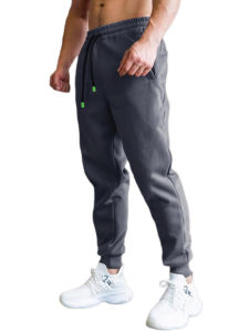 Spring Autumn New Style Solid Color Cuffed Mens Casual Slim Fit Pants Running Training Fitness Long Trousers Basketball Pants